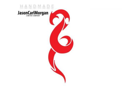 JCM® Iron On Applique Decal, Chinese Dragon Red