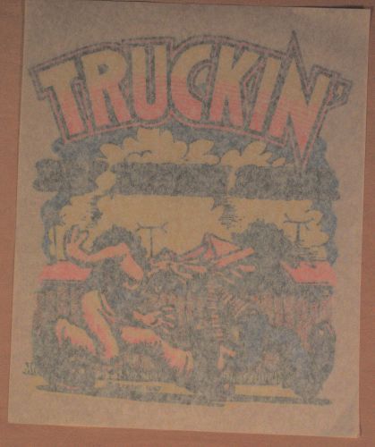 Dead Stock R Crumb 1967 Trucken My Blues Away  t-shirt iron-on transfers