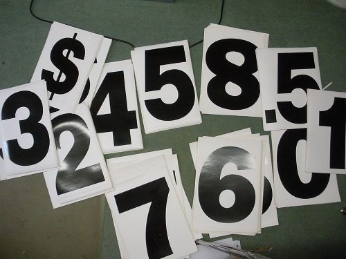 239 Adhesive Numbers Huge 14 &amp; 15&#034; tall Sign making Lettering by Flexcon Busmark