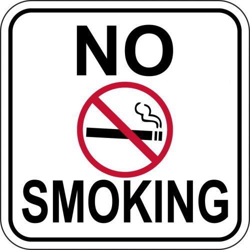 No Smoking Sign 12&#034;x12&#034; Aluminum Sign