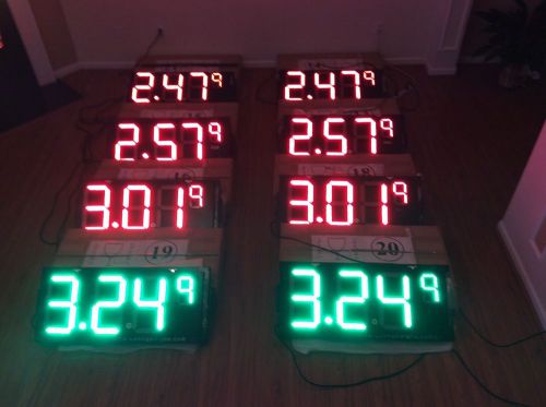 Led gas price sign 12&#034; digit size for sale