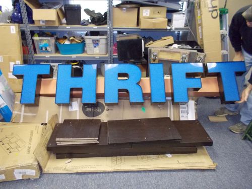 Thrift store lighted sign