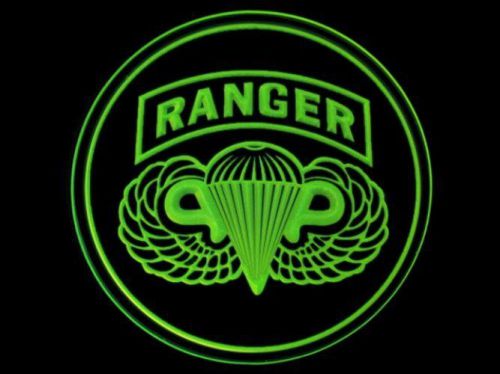 C20134 US Army Rangers Beer Bar Fluorescence Coaster x 4pcs