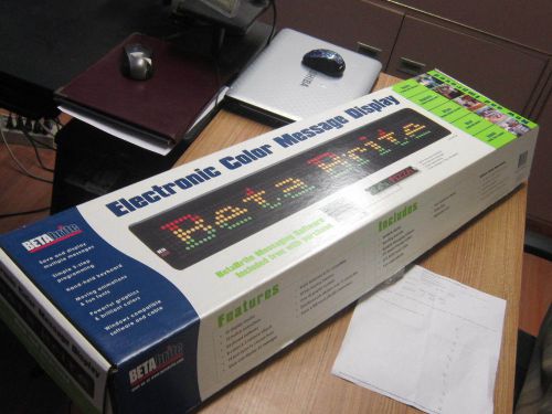 NEW* Beta-Brite Electronic Color Message Display