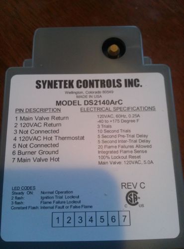SYNETEK Dryer Spark Box (Replaces Huebsch M406789P RAM 1 Ignition Control 120v)