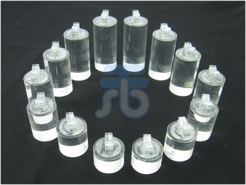 LOT OF 14 ACRYLIC JEWELRY RING STAND DISPLAY SHOWCASE R