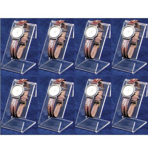 LOT OF 7 ACRYLIC WATCH DISPLAY STANDS WHOLESALE WATCH DISPLAY SHOWCASE DISPLAYS