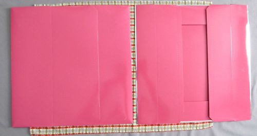 Victoria&#039;s Secret*XL* gift box*NEW*Hot pink c/ silver letters &amp; trim*15&#034; sq