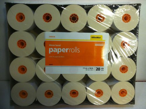 Officemax 1-Ply Rolls 44mm x 120 (OM98108) 20 Pack