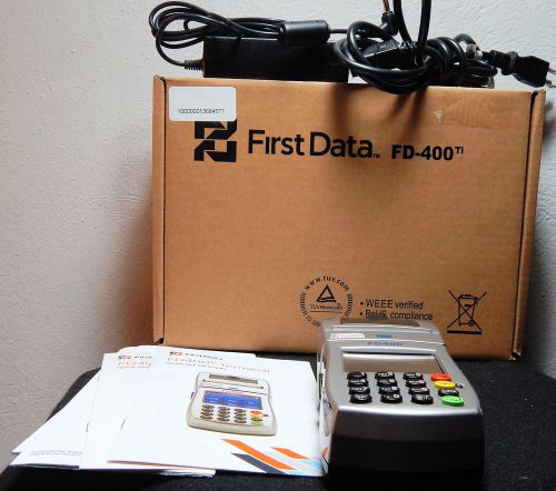 First Data 400TI Wireless Credit Card Terminal - Free Shipping