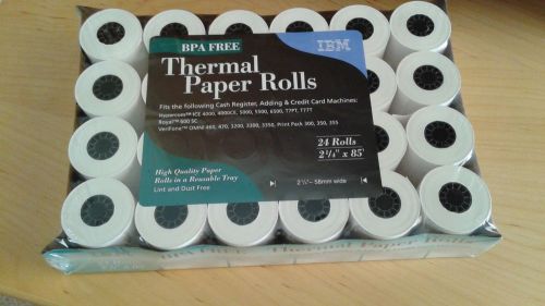 IBM - 2 1/4&#034; Thermal Paper Rolls - 24+17 Rolls