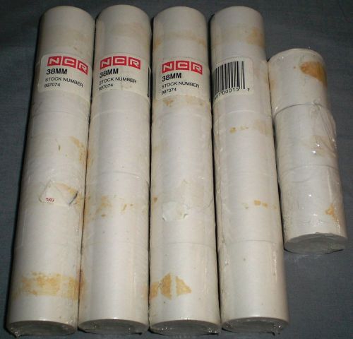 Lot 23 White Paper Rolls 38mm NCR 997074 Cash Register Vintage Calculator