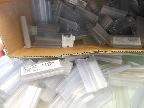 Store Fixtures &gt;200 SEARS PLASTIC TICKET TAG HOLDERS 1-1/4&#034; TALL X 3&#034; HIGH