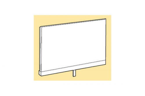 7&#034;h x 11&#034;w acrylic sign holder with  3/8&#034; fitting - box of 6 signholders for sale