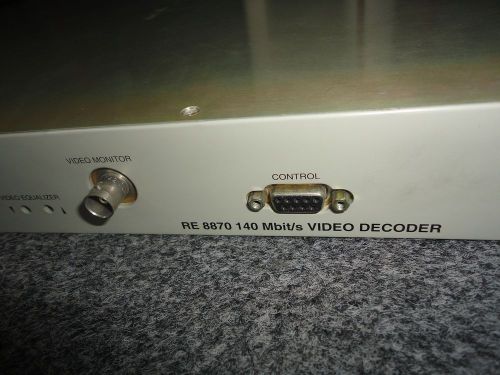 BARCO / RE 8870 140 Mbit/s Video Decoder / advanced broadcast equipment USED