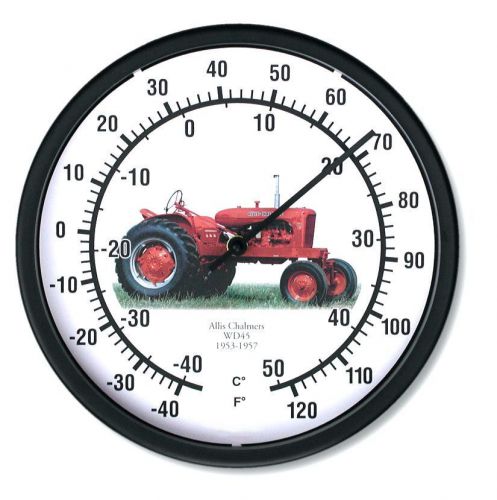 New ALLIS CHALMERS Model WD45 Tractor Thermometer 10&#034; Round Years 1953-1957