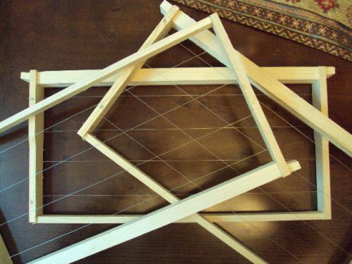 1X1 Stainless Wired Langstroth Bee Hive Frames Assembled glued+stapled frame