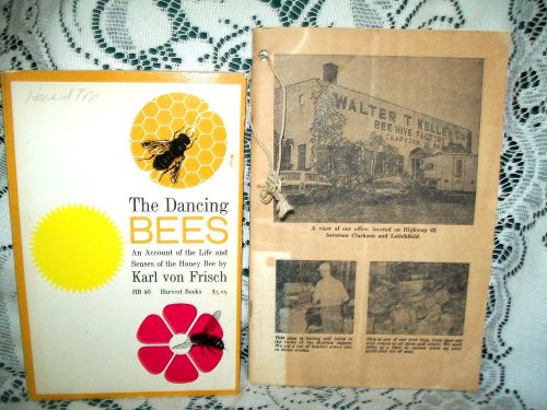 DANCING BEES by KARL von FRISCH &amp; WALTER KELLEY CO 1976 CATALOG~SC~ APIARY~HONEY