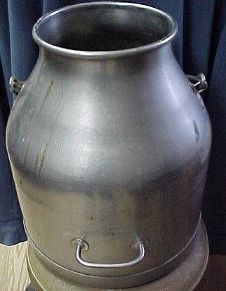 DeLaval Stainless Milk Can 5 gallon w/ handle  **dirty**