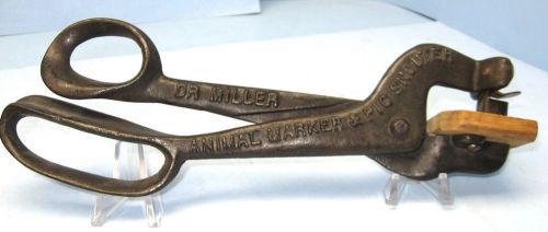 Vintage Dr Miller Animal Marker &amp; Pig Snouter by Decker MFG Co., Keokok, Iowa