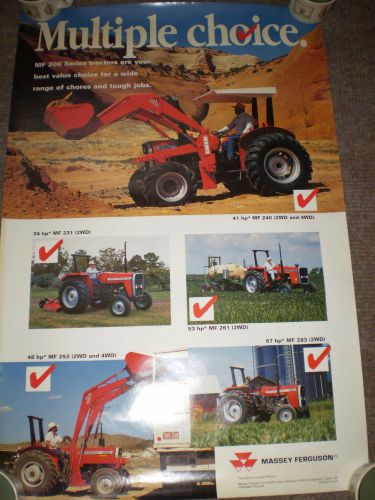Massey Ferguson 200 Series Tractors Poster 23&#034; by 34 1/2&#034;