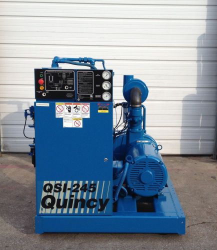 50HP Quincy Air Compressor Screw, QSI-245  #619