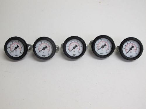 (5) wika, panel mount pressure gauge 2&#034; (50mm), 0-100 psi, 1/8&#034; mpt for sale