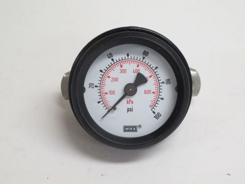 WIKA, Panel Mount Pressure Gauge 2&#034; (50mm), 0-100 PSI, 1/8&#034; MPT