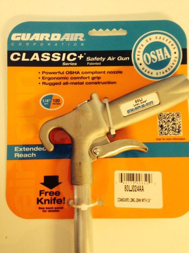 Guardair - whisper jet long john safety air gun w/alum 24&#034; nozzle 80lj024aa for sale