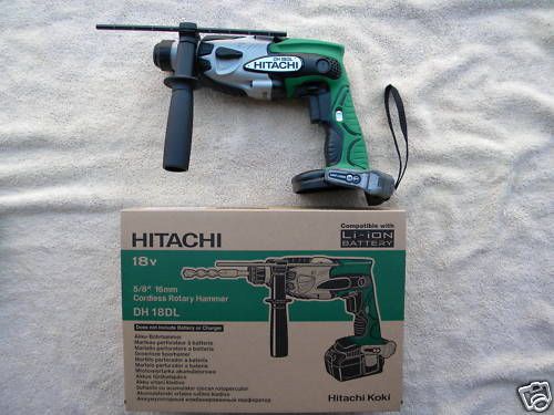 New hitachi dh18dl cordless 18v sds rotary hammer drill 18 volt hammerdrill for sale