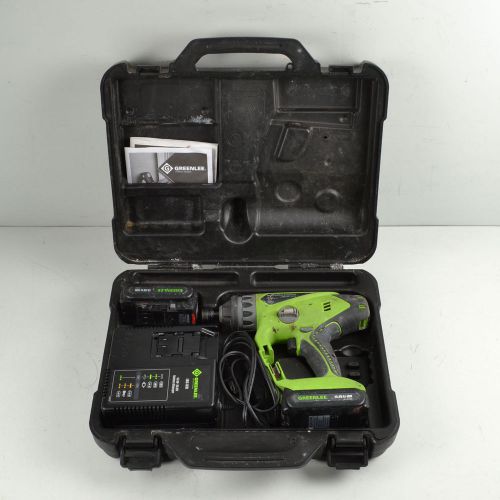 Greenlee 14 volt rotary hammer drill bundle lrh-144 w/ 2 batteries &amp; charger for sale