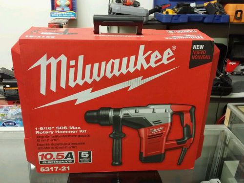 New milwaukee 5317-21 1-9/16&#034; sds max rotary hammer for sale