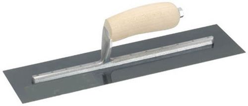 Marshalltown FT362 4-in X 12-in Finishing Trowel With Curved Wood Handle