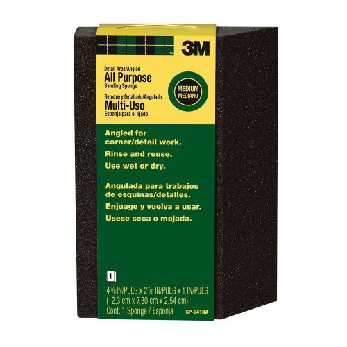 New 3m cp-041na angled sanding sponge, medium, 4.875in by 2.875in by 1in for sale