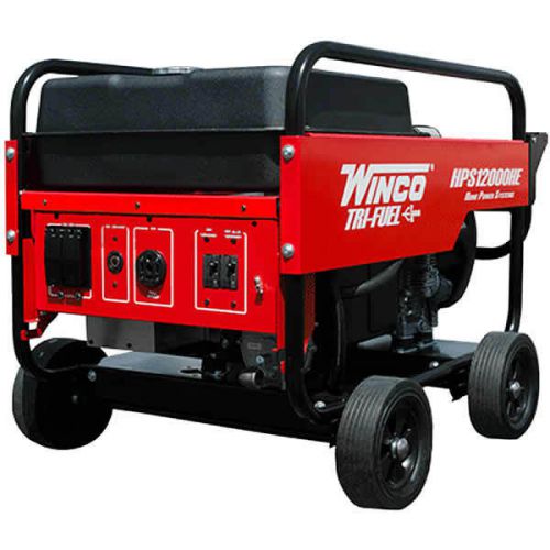 Winco HPS12000HE - 120/240 Volt,  1 PH  Tri-fuel Generator