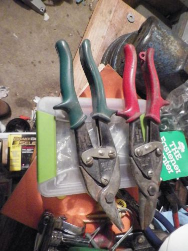Aviation shears blue point red and green handle for sale