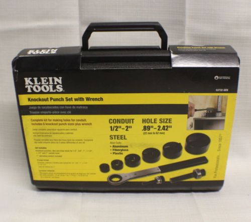 BRAND NEW Klein Tools Knockout Punch Set With Wrench # 53732 - SEN