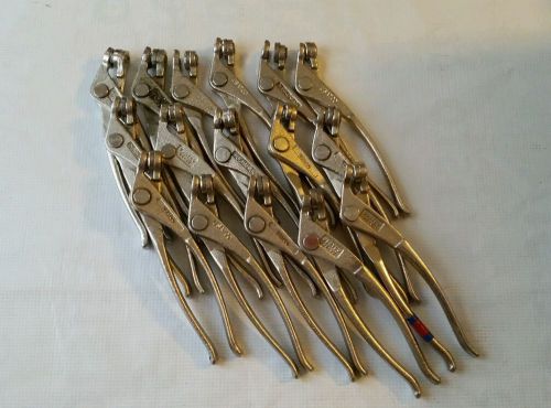 AVIATION TOOLS 16 PIECE LOT OF CLECO PLIERS BY USATCO  AIRCRAFT TOOL