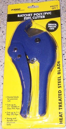 King Ratchet Poly &amp; PVC Pipe Cutter up  to 1-1/4 sch 40 PVC 46310