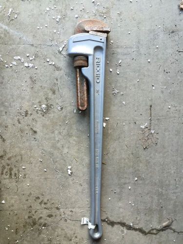Ridgid 836 36&#034; aluminum heavy duty plumbing pipe wrench made in usa for sale