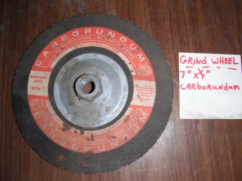 7&#034; X 1/4&#034; Carborundum Grinding Wheel