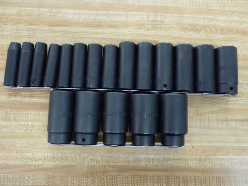 Proto impact socket set 19 pc. standard 3/8  -- 1 1/2 for sale