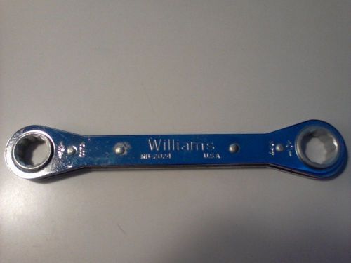 Rb-2024 williams wrench dbl bx ratcheting 5/8&#034; x 3/4&#034; 12 pt. for sale