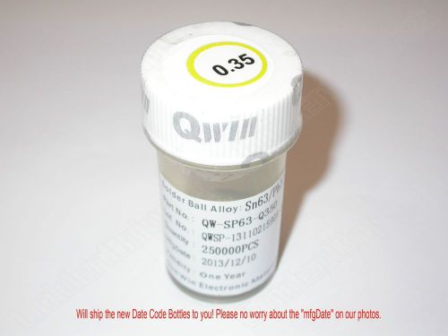 250K pcs/Bottle 0.35mm 0.35 mm QWIN BGA solder Leaded reballing balls Sale