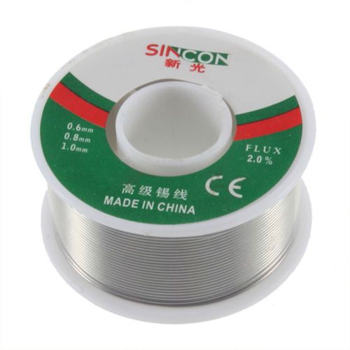 Specialty 63 37 Tin Lead 0.8mm Rosin Core Flux Solder Wire Reel DIY Grey SN