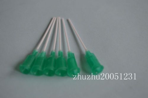 150 pcs 1.5&#034;  18ga  green pp blunt flexible syringe needle tips for sale