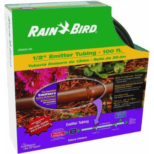 Rain Bird Corp. Consumer ET63918100 Drip Line Tubing-1/2&#034;X100&#039;DRP LINE TUBING