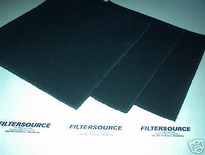 Paint Booth Carbon Odor VOC Adsorption Filters 20x20x 1/2&#034; Double carbon 10 pack