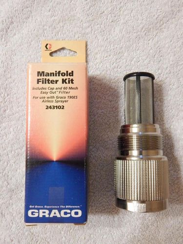 NEW IN BOX OEM GRACO MANIFOLD FILTER KIT NO. 243102 FOR 190ES SPRAYERS FREE SHIP
