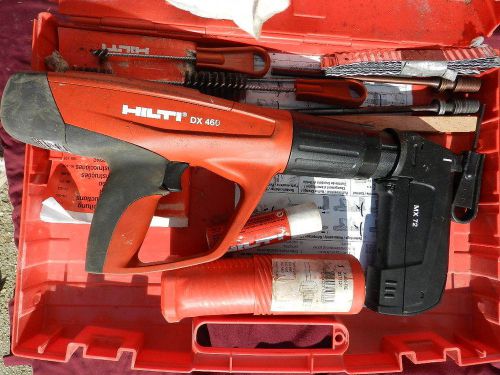 Hilti DX 460 Powder Actuated Nail Gun with Cleaning Tools &amp; MX 72 In Good Shape!